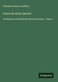 Produktbild: Cours de droit naturel