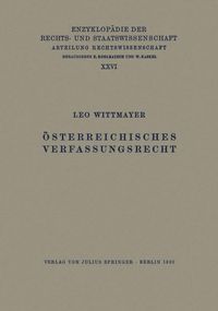 Produktbild: &Ouml;sterreichisches Verfassungsrecht