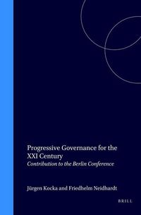 Produktbild: Progressive Governance for the XXI Century:Contribution to the Berlin Conference