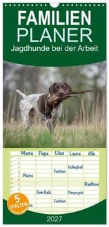 Produktbild: Familienplaner 2027 - Jagdhunde bei der Arbeit mit 5 Spalten (Wandkalender, 21 x 45 cm) CALVENDO