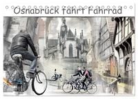 Produktbild: Osnabr&uuml;ck f&auml;hrt Fahrrad (Tischkalender 2026 DIN A5 quer), CALVENDO Monatskalender