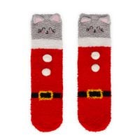 Produktbild: Legami Rutschfeste Socken f&uuml;r Erwachsene - It's a Match! - Kitty Santa
