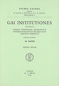 Produktbild: Gai Institutiones. Secundum.