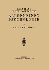 Produktbild: Einf&uuml;hrung in die Probleme der Allgemeinen Psychologie