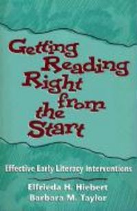 Produktbild: Getting Reading Right from the Start: Effective Early Literacy Interventions