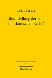 Produktbild: Kardas, A: Gleichstellung der Frau im islamischen Recht?
