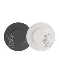 Produktbild: Villeroy & Boch Manufacture - Mickey Mouse Fr&uuml;hst&uuml;cks-/Dessertteller, 2-teilig