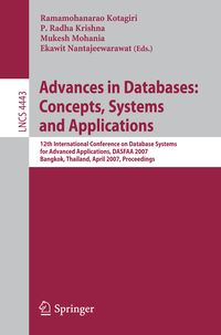 Produktbild: Advances in Databases: Concepts, Systems and Applications