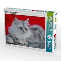 Produktbild: CALVENDO Puzzle Britisch Langhaar K&auml;tzchen | 1000 Teile Lege-Gr&ouml;&szlig;e 64x48cm Foto-Puzzle f&uuml;r gl&uuml;ckliche Stunden