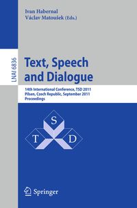 Produktbild: Text, Speech and Dialogue
