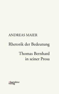 Produktbild: Rhetorik der Bedeutung