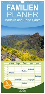 Produktbild: Familienplaner 2026 - Madeira und Porto Santo mit 5 Spalten (Wandkalender, 21 x 45 cm) CALVENDO