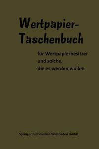 Produktbild: Wertpapier Taschenbuch