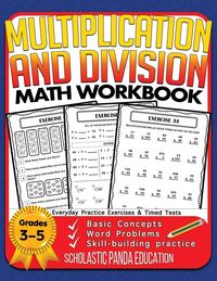 Produktbild: Multiplication and Division Math Workbook for 3rd 4th 5th Grades
