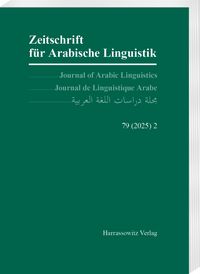 Produktbild: Zeitschrift f&uuml;r Arabische Linguistik 79 (2025) 2