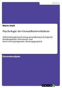Produktbild: Psychologie des Gesundheitsverhaltens