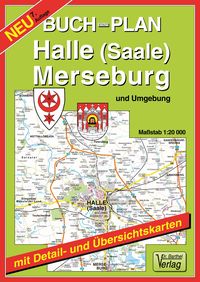 Produktbild: Buchstadtplan Halle (Saale) , Merseburg und Umgebung