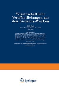 Bild vom Artikel Wissenschaftliche Veröffentlichungen aus den Siemens-Werken vom Autor Bodo Borries