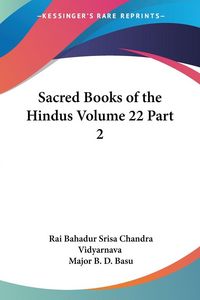 Produktbild: Sacred Books of the Hindus Volume 22 Part 2