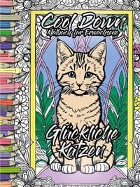 Produktbild: Cool Down | Malbuch f&uuml;r Erwachsene: Gl&uuml;ckliche Katzen