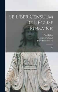 Produktbild: Le Liber censuum de l'&Eacute;glise romaine;