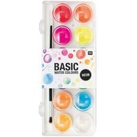 Produktbild: BASIC NEON WATER COLOURS 12 FARBEN