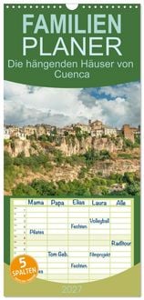 Produktbild: Familienplaner 2027 - Die h&auml;ngenden H&auml;user von Cuenca mit 5 Spalten (Wandkalender, 21 x 45 cm) CALVENDO