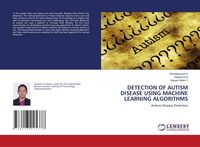 Produktbild: Detection Of Autism Disease Using Machine Learning Algorithms
