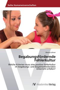Produktbild: Begabungsf&ouml;rdernde Fehlerkultur