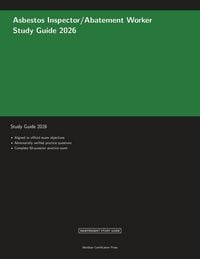 Produktbild: Asbestos Inspector/Abatement Worker Study Guide 2026
