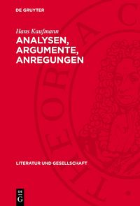 Produktbild: Analysen, Argumente, Anregungen