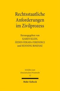 Produktbild: Rechtsstaatliche Anforderungen im Zivilprozess