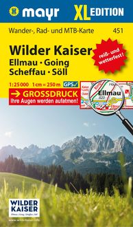 Bild vom Artikel Mayr Wanderkarte Wilder Kaiser - Ellmau - Going - Scheffau - Söll XL 1:25.000 vom Autor 