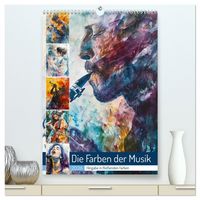 Produktbild: Die Farben der Musik (hochwertiger Premium Wandkalender 2026 DIN A2 hoch), Kunstdruck in Hochglanz