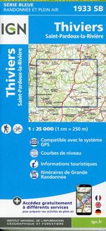 Produktbild: Thiviers-St-Pardoux-la-Rivi&egrave;re 1:25 000