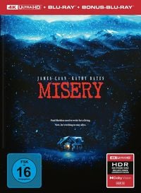 Produktbild: Misery - 3-Disc Limited Collector's Edition im Mediabook (UHD-Blu-ray + Blu-ray + Bonus-Blu-ray)