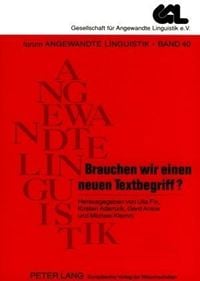 Produktbild: Brauchen wir einen neuen Textbegriff?