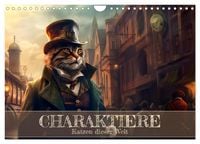 Produktbild: Charaktiere Katzen dieser Welt (Wandkalender 2026 DIN A4 quer), CALVENDO Monatskalender