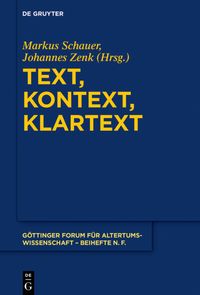 Produktbild: Text, Kontext, Klartext