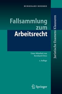 Bild vom Artikel Fallsammlung zum Arbeitsrecht vom Autor Burkhard Boemke