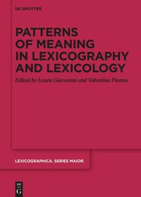 Produktbild: Patterns of meaning in lexicography and lexicology
