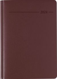 Bild vom Artikel Buchkalender Balacron rot 2024 - Büro-Kalender A5 - Cheftimer - 1 Tag 1 Seite - 416 Seiten - Balacron-Einband - Alpha Edition vom Autor 