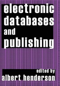 Produktbild: Electronic Databases and Publishing