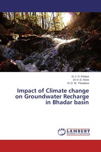 Produktbild: Impact of Climate change on Groundwater Recharge in Bhadar basin