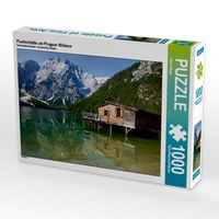 Produktbild: CALVENDO Puzzle Fischerh&uuml;tte am Pragser Wildsee | 1000 Teile Lege-Gr&ouml;&szlig;e 64x48cm Foto-Puzzle f&uuml;r gl&uuml;ckliche Stunden