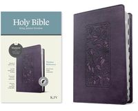 Produktbild: KJV Thinline Reference Bible, Filament Enabled (Leatherlike, Floral Frame Purple, Indexed, Red Letter)