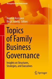 Bild vom Artikel Topics of Family Business Governance vom Autor Hermut Kormann