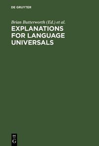 Produktbild: Explanations for Language Universals