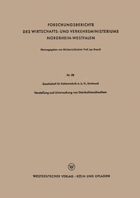 Produktbild: Herstellung und Untersuchung von Steinkohlenschwelteer