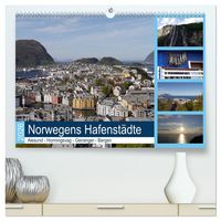 Produktbild: Norwegens Hafenst&auml;dte - Alesund - Honningsvag - Geiranger - Bergen (hochwertiger Premium Wandkalender 2026 DIN A2 quer), Kunstdruck in Hochglanz